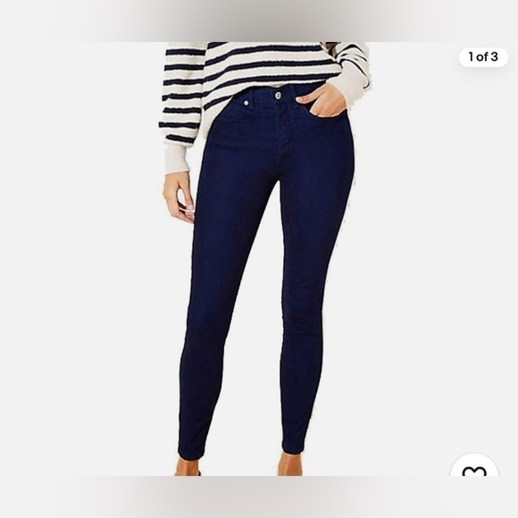 NWT Loft dark was slim pockets leggings size 28/6P - Picture 1 of 10